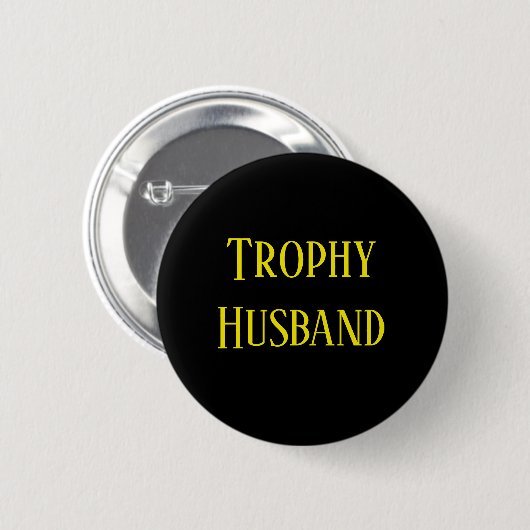Trophy Husband kerstfeestdag cadeautjes Button (Voorkant /achterkant)