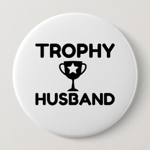 Trophy Husband Ronde Button 4,0 Cm