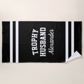 TROPHY MARI drôle serviette de plage pour hommes (Devant)