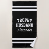 TROPHY MARI drôle serviette de plage pour hommes (Devant)
