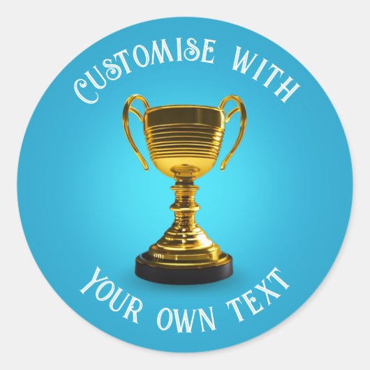 Trophy Ronde Sticker (Voorkant)