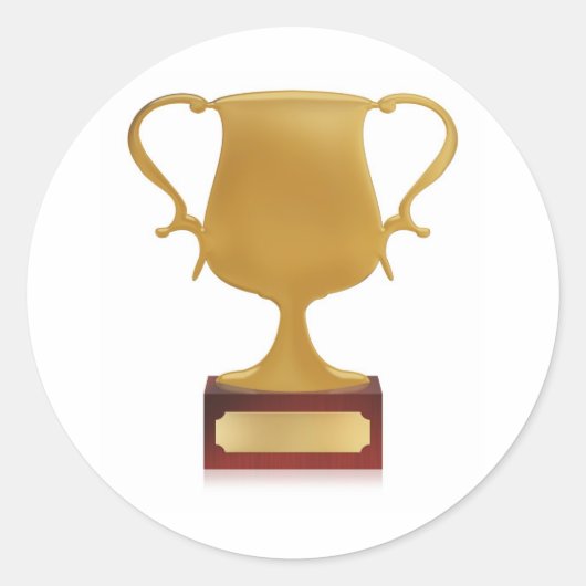 Trophy Ronde Sticker (Voorkant)