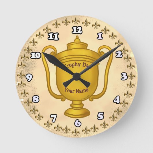Trophy Vader Ronde Klok (Voorkant)