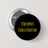 Trophy Vriendin kerstfeestdag cadeautje Button (Voorkant /achterkant)