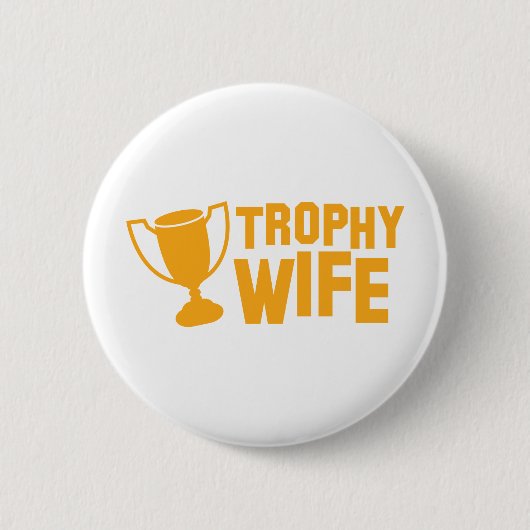 TROPHY-vrouw Ronde Button 5,7 Cm (Voorkant)