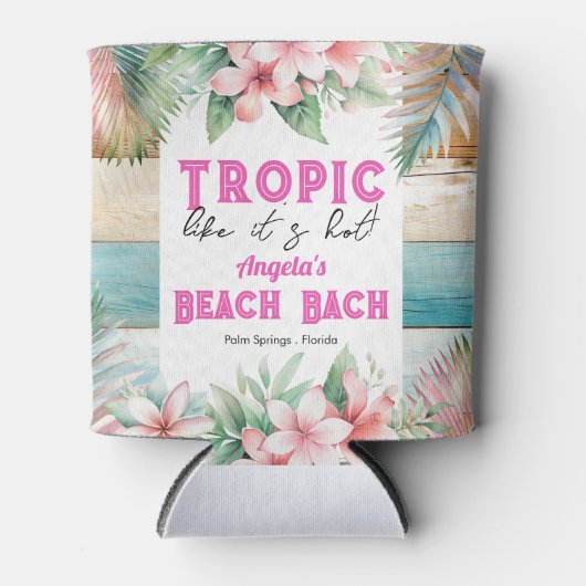 Tropic alsof het heet vrijgezellenfeest is blikjeskoeler (Voorkant)