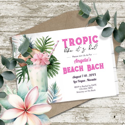 Tropic Beach Bachelorette Feest en Route Kaart