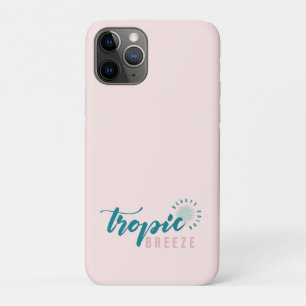 Tropic Breeze Blauwgroen Mint & Roze Company Logo iPhone 11 Pro Hoesje