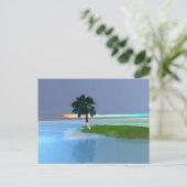Tropic Call - Palm Tree op het eiland Briefkaart (Staand voorkant)