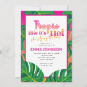 Tropic Like It's Hot Bachelorette Party Invitation (Devant)