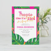 Tropic Like It's Hot Bachelorette Party Invitation (Debout devant)