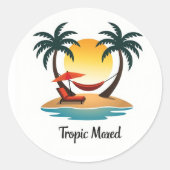 Tropic Mood Clean Sunset Sticker (Voorkant)