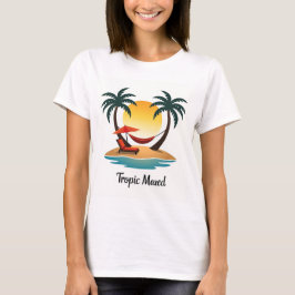 Tropic Mood Minimalist Sunset T-shirt