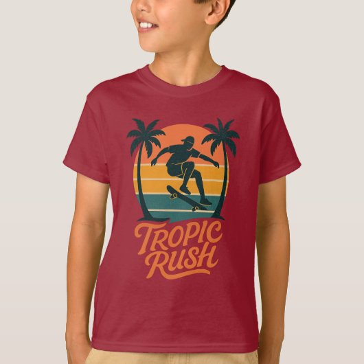 Tropic Rush - Schaats Vibes T-shirt (Voorkant)