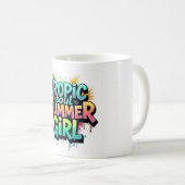 Tropic Soul Summer Girl Graffiti Mug (Devant droit)