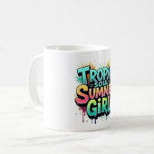 Tropic Soul Summer Girl Graffiti Mug (Devant gauche)