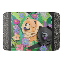 TROPIC TANGO rode zwarte chow Badmat