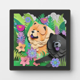 TROPIC TANGO rode zwarte chow Fotoplaat