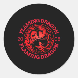 Tropic Thunder Film Flaming Dragon Films Ronde Sticker