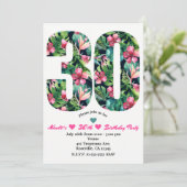 Tropical 30 30e Trente Anniversaire Invitation de  (Debout devant)