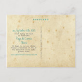 Tropical Airline Travel Save the Date Briefkaart (Achterkant)