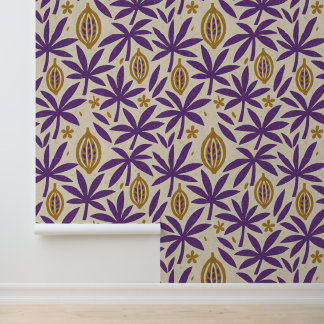 Tropical aloha print behang