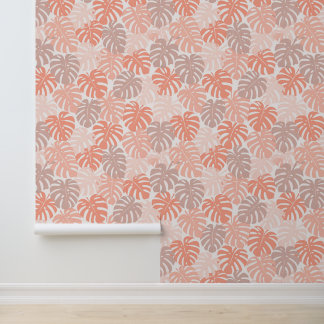 Tropical aloha print behang