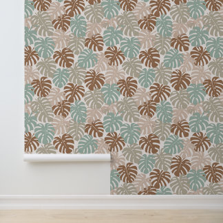 Tropical aloha print behang