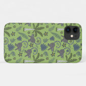 Tropical animals seamless pattern green and grey Case-Mate iPhone case (Achterkant (horizontaal))