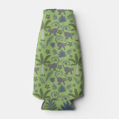 Tropical animals seamless pattern green and grey flesjeskoeler (Voorkant)
