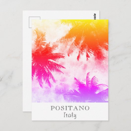 ** Tropical AP25 Travel Personalize - Palm Leaf Briefkaart (Voorkant / Achterkant)