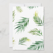 Tropical aquarelle florale save the date (Dos)