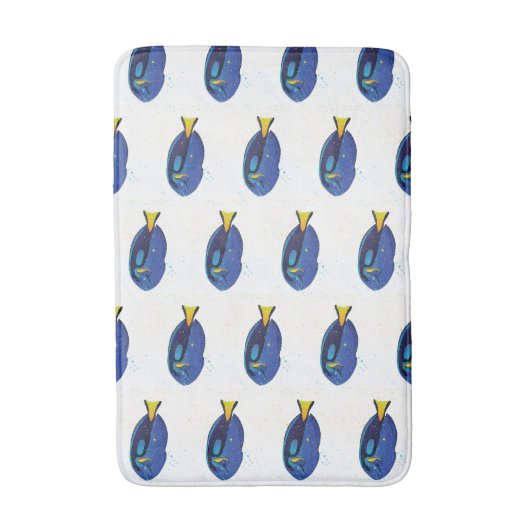 Tropical Aquarium Vis Kinder Blauwe Badkamer Badmat (Voorkant Verticaal)