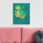 Tropical Art Canvas (Insitu (Woonkamer))