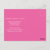 Tropical Baby Shower Invitations Aloha Carte posta (Dos)