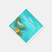 Tropical Bachelorette Party Blue Waves Servet (Hoek)