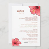 Tropical Bachelorette Party Weekend Uitnodiging (Achterkant)