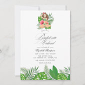 Tropical Bachelorette Weekendschema & QR-code Kaart (Voorkant)