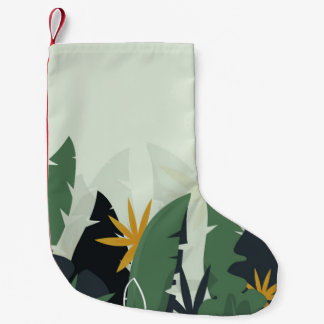 Tropical background with jungle plants. Palm leave Kleine Kerstsok