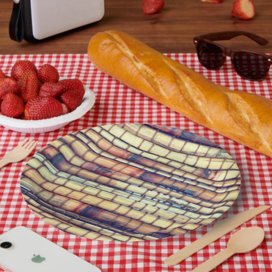 Tropical Bamboo Dinner Party Paper Bord (Picknick)