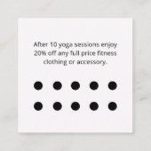 Tropical Beach Abstracte Yoga Zakelijke Klant Klantenkaartje (Achterkant)