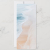 Tropical Beach Boarding Pass-ticketbestemming Kaart (Achterkant)