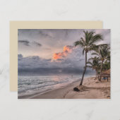 Tropical Beach briefkaart (Voorkant / Achterkant)