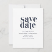 Tropical Beach Bruiloft Save the Date Cards Aankondiging (Achterkant)