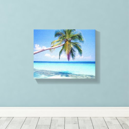 Tropical Beach Canvas (Insitu (Houten vloer))