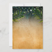 Tropical Beach Cocktail Verjaardagsfeestje Kaart (Achterkant)