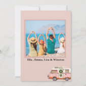 Tropical Beach Destination Christmas Kaart (Achterkant)