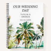 Tropical Beach Destination Wedding Planner Notitieboek (Voorkant)