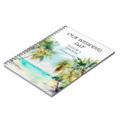 Tropical Beach Destination Wedding Planner Notitieboek (Linkerzijde)