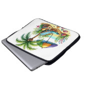 Tropical Beach Electronics Bag Laptop Sleeve (Voorkant onderkant)